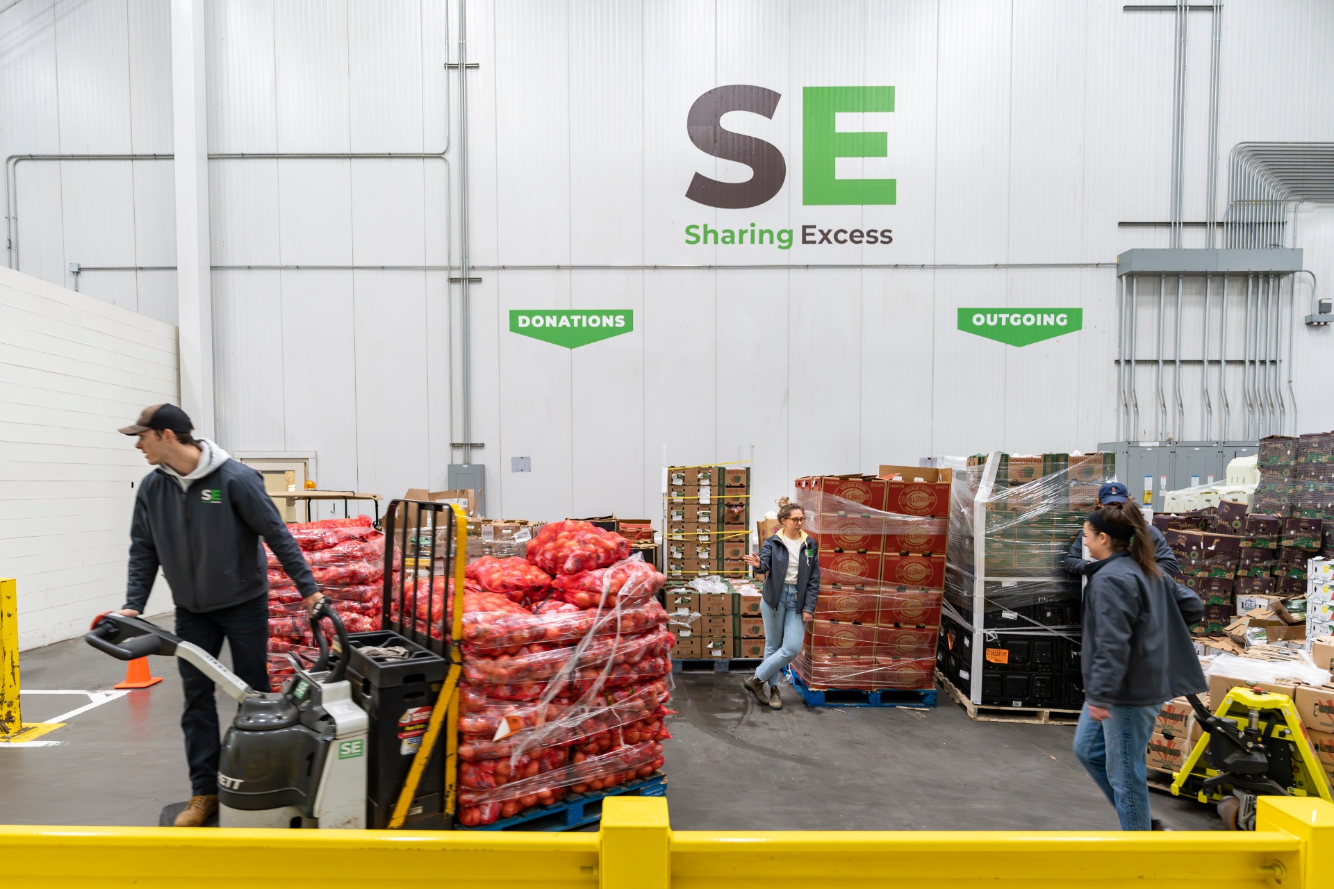 Inside the warehouse: sorting donations