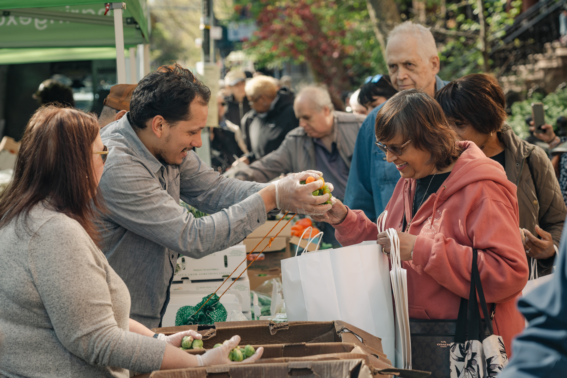Community pop-up distribution